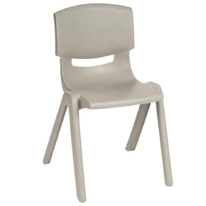 Kids Strong Stackable Plastic Chair Silver (7807387795545)