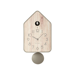 Guzzini Up Wall Clock With Pendulum Home Wood GZ168606158 (7891244482649)