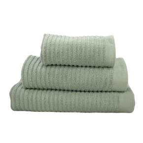 Nortex Horizontal Stripe Towel Green 420GSM (7755468898393) (7757085212761)