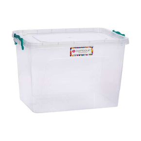 Contour Clip And Lock Storage Box Clear 21 Litre P3551 (7813489360985)