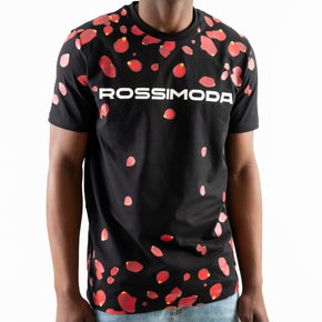 Rossimoda Men's Rose Pebble T Shirt Black (7812848418905)