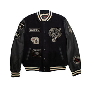 Cutty CRush Baseball Patch Jacket Black (7928036622425)