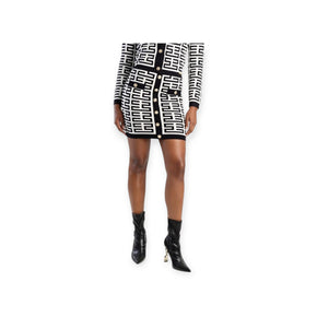 Sissy Boy Iuma Patterned Skirt Black/White (7917838434393)