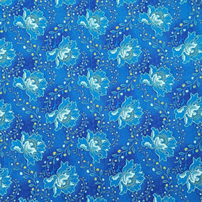 3 CATS Dress Fabrics H1288 Original 3 Cats Fabric C/W272 Blue 90cm (7898102431833)