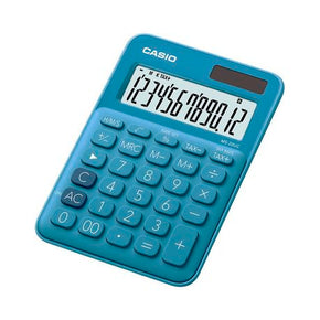 Casio 12-Digit Mini Desk Calculator Blue MS-20UC-BU (7894471475289)