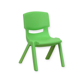 Kids Strong Stackable Plastic Chair Green (7807345066073)