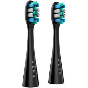 AENO Replacement Electric Toothbrush Heads 2 Piece Black ADBTH1-2 (7825031331929)