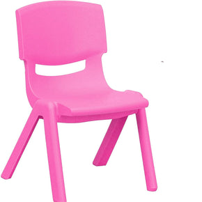 Kids Strong Stackable Plastic Chair Pink (7807358664793)