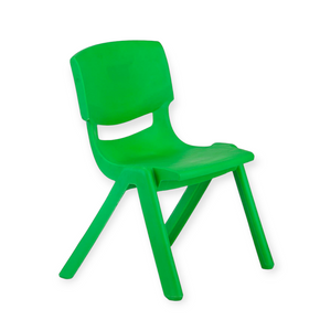 Children Strong Stackable Kids Plastic Chair Green (7807345066073)