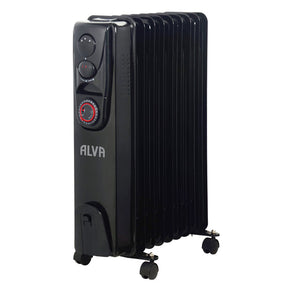ALVA 9 Fins 2000W Black Oil Heater AOH202-9 (7657561358425) (7657602973785)
