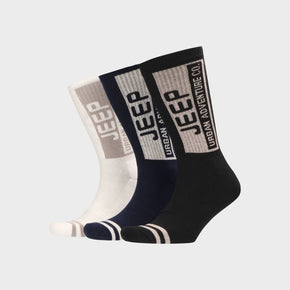 Jeep 3 Pack Crew Sock (7922573181017)