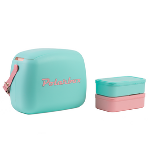 Polarbox CoolerBag & 2 Lunch Box Cyan Rosa Baby 6 Liter 10011 (7876879908953)