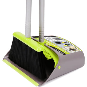 FloorMax Broom & Dustpan with Self Cleaning Brush FBD001