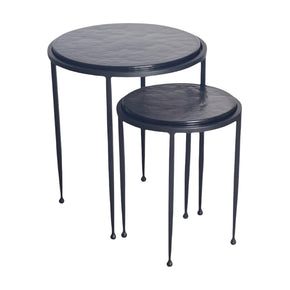 Four Corners Home Casper Glass Top Set of 2 Side Tables (7896192155737)