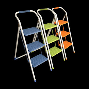 Maxi Ladders 3-Step Steel Ladder with Soft Grip PT2060-3 (7894606774361)