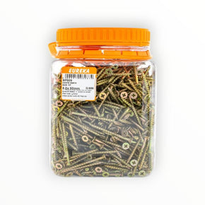 Eureka Chipboard Screws Full Thread Yellow Zinc 5 x 60mm (Q:800 BP029) (7817216917593)