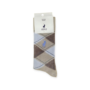 Polo Men's Socks Argyle Stone (7804510011481)