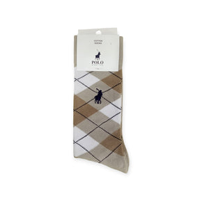 Polo Men's Socks Argyle Stone (7804517875801)