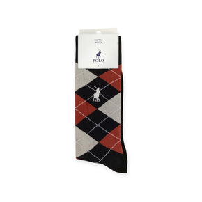 Polo Men's Cotton Socks Black (7804539437145)