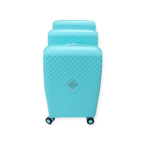 Travelmate 3 Piece Luggage Set L-346 Cyan (7805184737369)