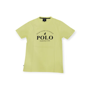 Polo Heritage Printed Short Sleeve Tee Light Yellow (7876685561945)