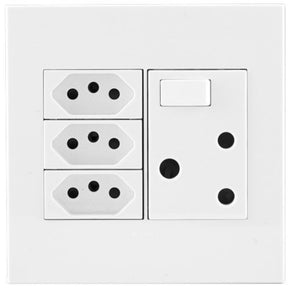 Legrand Arteor 4x4 White Euro Single Switched Socket Outlet SSOl PN44WWH, (7925611364441)