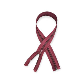 Open End Zip Maroon (7883444158553)