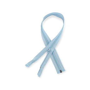 Open End Zip Powder Blue (7883443765337)