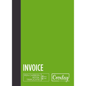 Croxley Pen Carbon Invoice Triplicate A5 JD66BO (7908119969881)