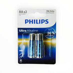 Philips Battery Ultra Alkaline AA 2 Pack AV375 LR6E2B/97 (7777122058329)