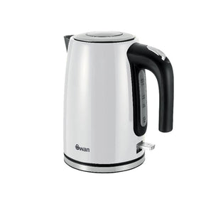 Swan Townhouse Stainless Steel Pearl White 1,7 Litre Jug Kettle STH17W (7893179957337)