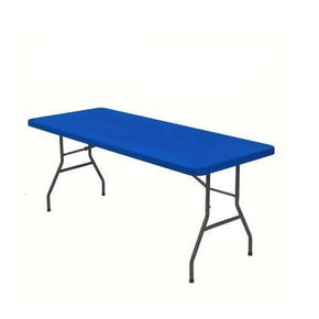 Rectangular Event Fold In Half Table 180cm Blue FT-BLUE (7801317064793)