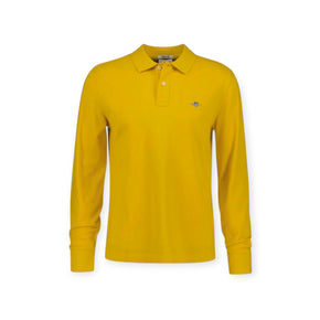 Regular Fit Shield Long Sleeve Pique Rugger Yellow