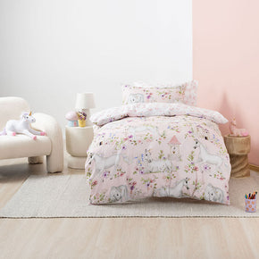 Linen House Unicorn Blossom Pink Duvet Cover Set (7894762717273)