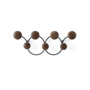 Umbra Dotsy 7 Hook Black & Walnut UMB1018114048 (7802106019929)