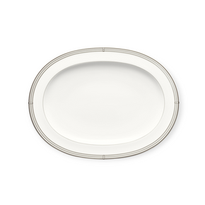 Noritake Aidan Platinum Platter Oval 36.5cm AID022 (7792400105561)