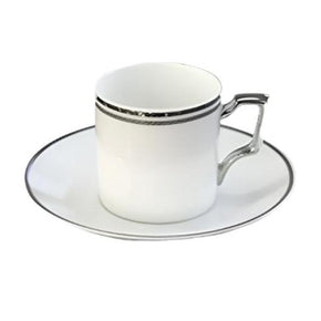 Noritake Aidan Platinum Espresso Cup & Saucer 90ml AID051 (7792402727001)