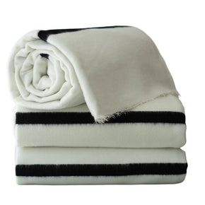 ARANDA blanket Aranda Ingcawe Xhosa 180x200cm White/Black IN28Z (7804058894425)