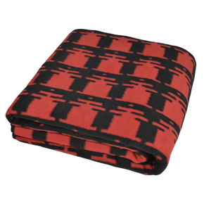 ARANDA blanket Aranda Ukhamba Blanket 155x165cm Black/Scarlet SGJ3381001Z (7813818417241)