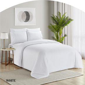 Simon Baker Organic Bamboo Cotton White Duvet Cover Set (7895584047193)