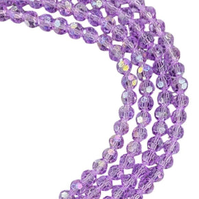 BEADS Habby Lilac AB/Full String Crystal Glass Bead