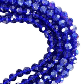 BEADS Habby Royal Blue AB/Full String Crystal Glass Bead (7819276943449)