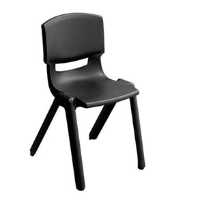 Kids Strong Stackable Plastic Chair Black (7807329468505)