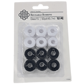 bobbins Habby Reusable Bobbins BLK/WHT