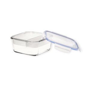 BORGONOVO CRYSTAL GLASS Borgonovo Superblock Igloo Square Food Storage Containers