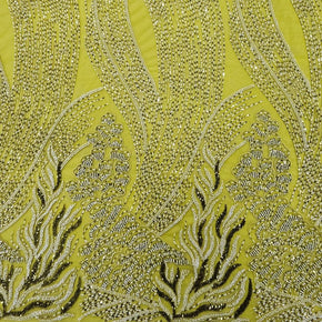 BRIDAL FABRIC Dress Fabrics Yellow Bridal Fabric 16063 150cm (7912500887641)