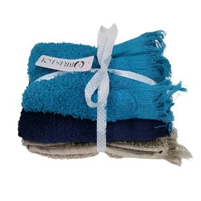 Bristol TOWEL Bristol Fringe Guest Towel 30 x 50cm 3 Pieces (Teal/Navy/Pebble) T5017G (7894399647833)