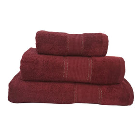 Bristol Towel Guest Towel 30x50 Bristol Lurex Towels Burgundy (7513175228505)