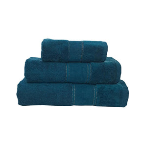 Bristol Towel Guest Towel 30x50 Bristol Lurex Towels Peacock (7513175392345)