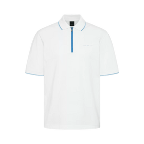 Bugatti Golf T Shirt Bugatti Men's Golf T Shirt With Zip White (7778133475417)